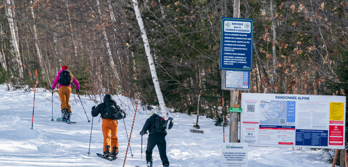 Sommet Olympia Ski Randonne Ami Montagne