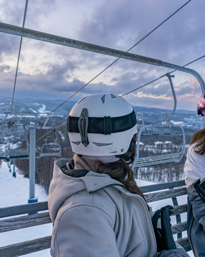 Sommet Olympia Ski Soiree Ami Coucher Soleil 3