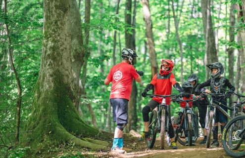 Instructor certified by the Programme national de certification des entraîneurs (PNCE) of the Fédération québécoise des sports cyclistes OR Professional Mountain Bike Instructors Association (PMBIA)