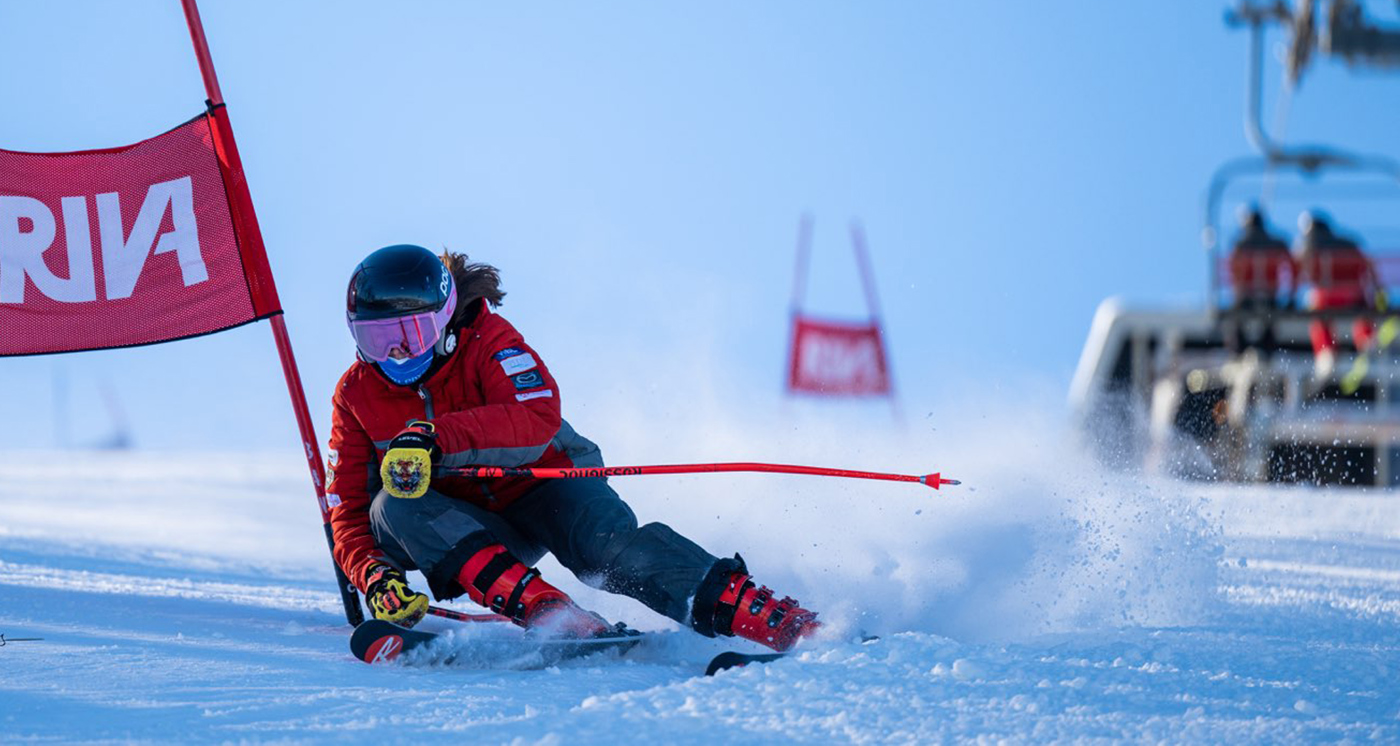 Sommet Saint Sauveur Course Competition Jeune Hiver Jour Ski GS Evenement Event