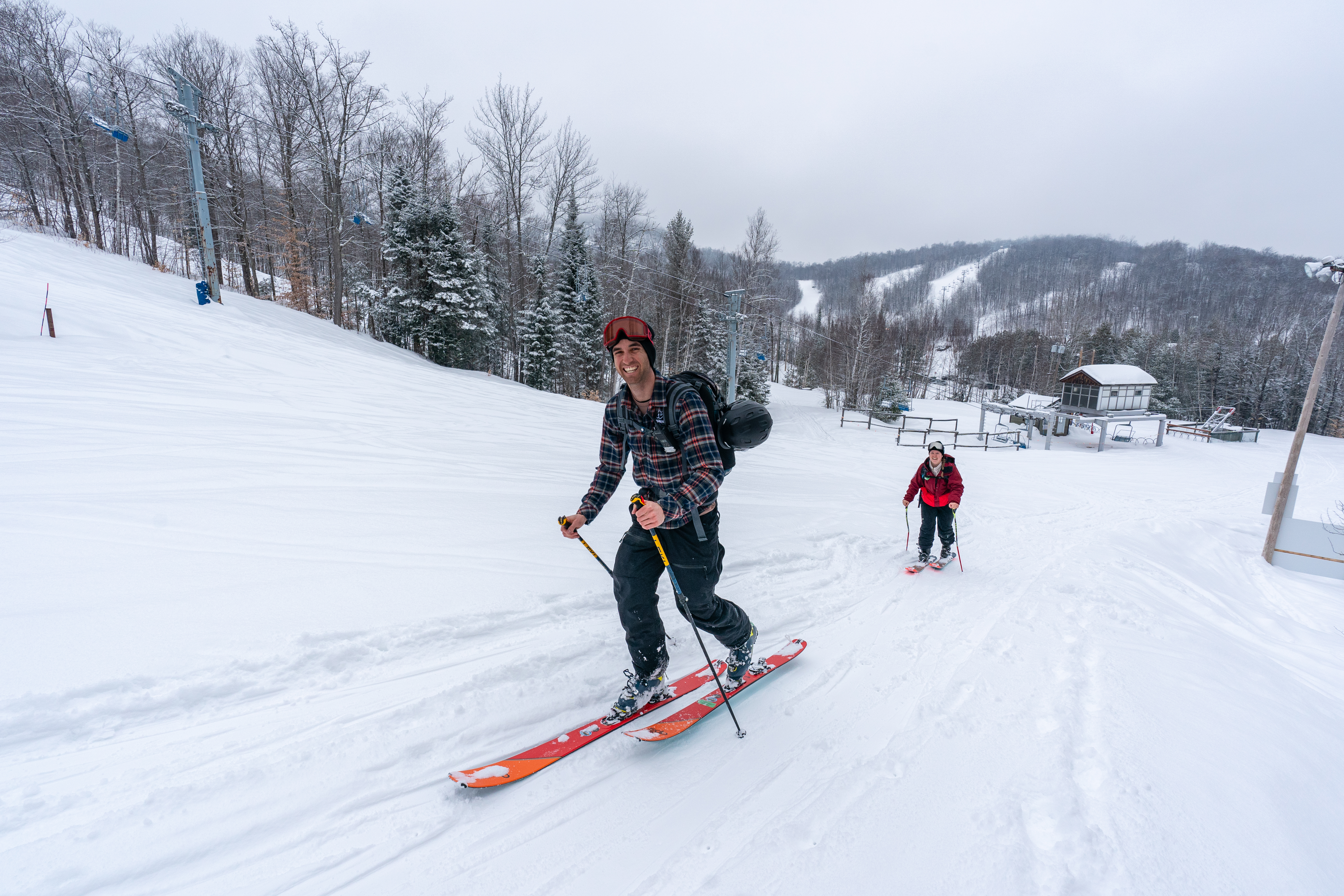 Sommet Morin Heights Ski Randonne Ami Montagne Sourire
