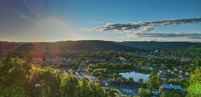 Sommet Saint Sauveur Été Soleil Drone