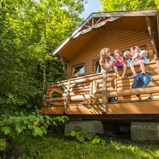 Sommet Morin Heights Camping Cabine Ete Sortie Famille