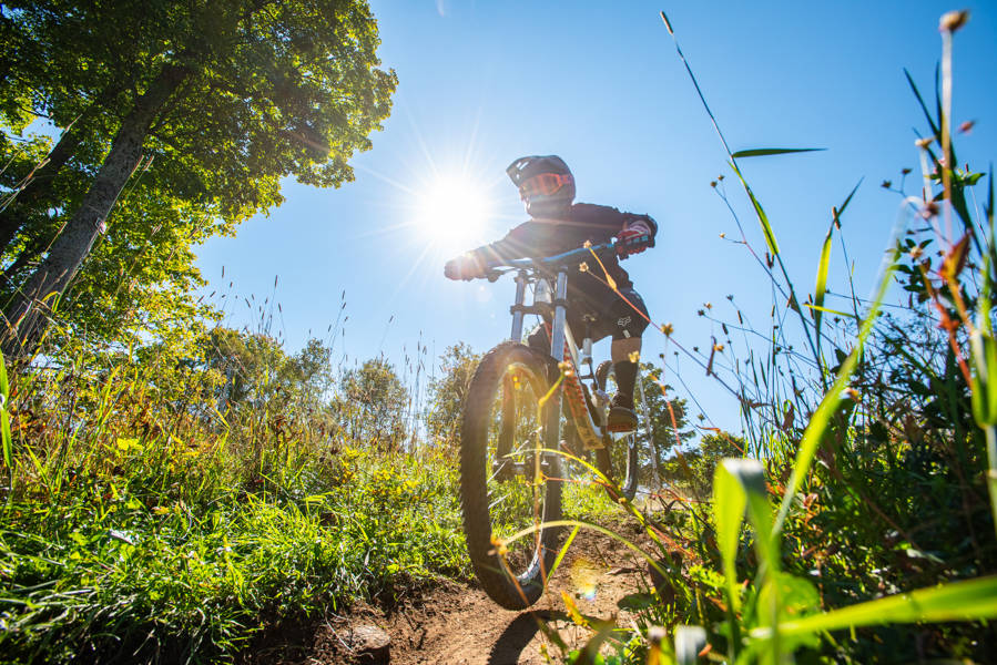 Sommet Saint Sauveur Versant Avila Bike Parc Trail Sortie Soleil