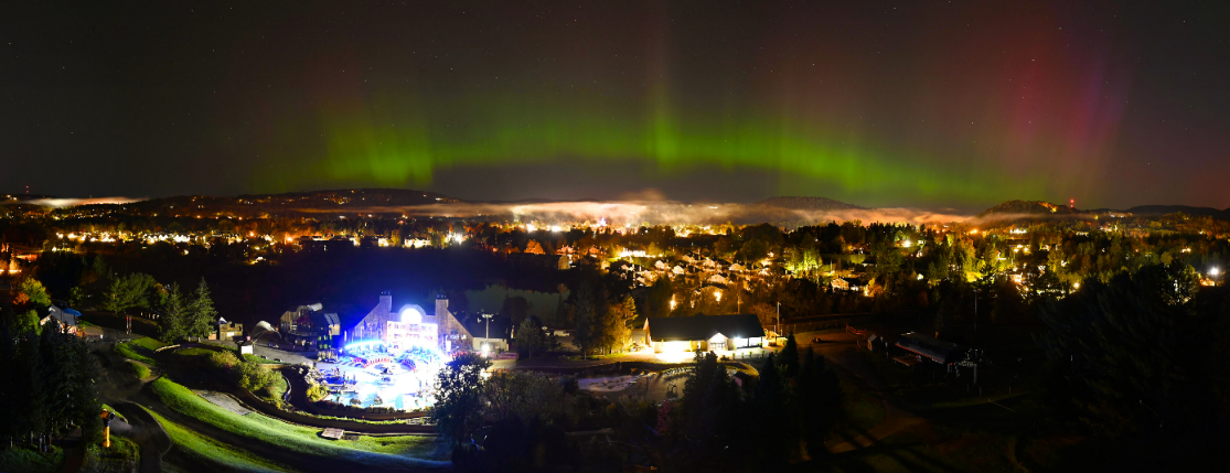 Nouvelles webcams et aurores boréales au Sommet Saint-Sauveur