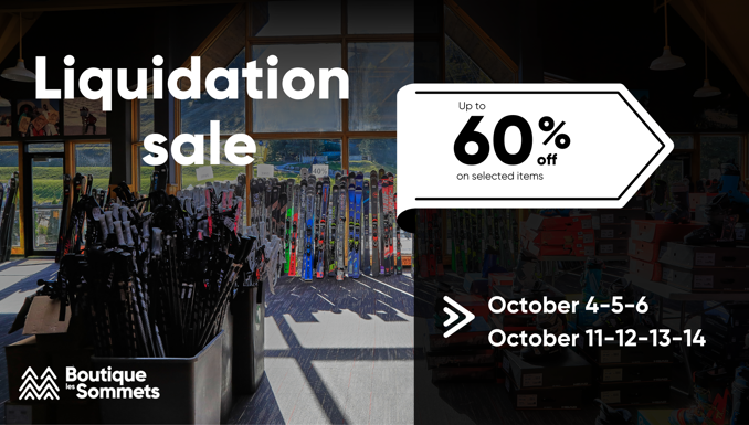 Big liquidation sale