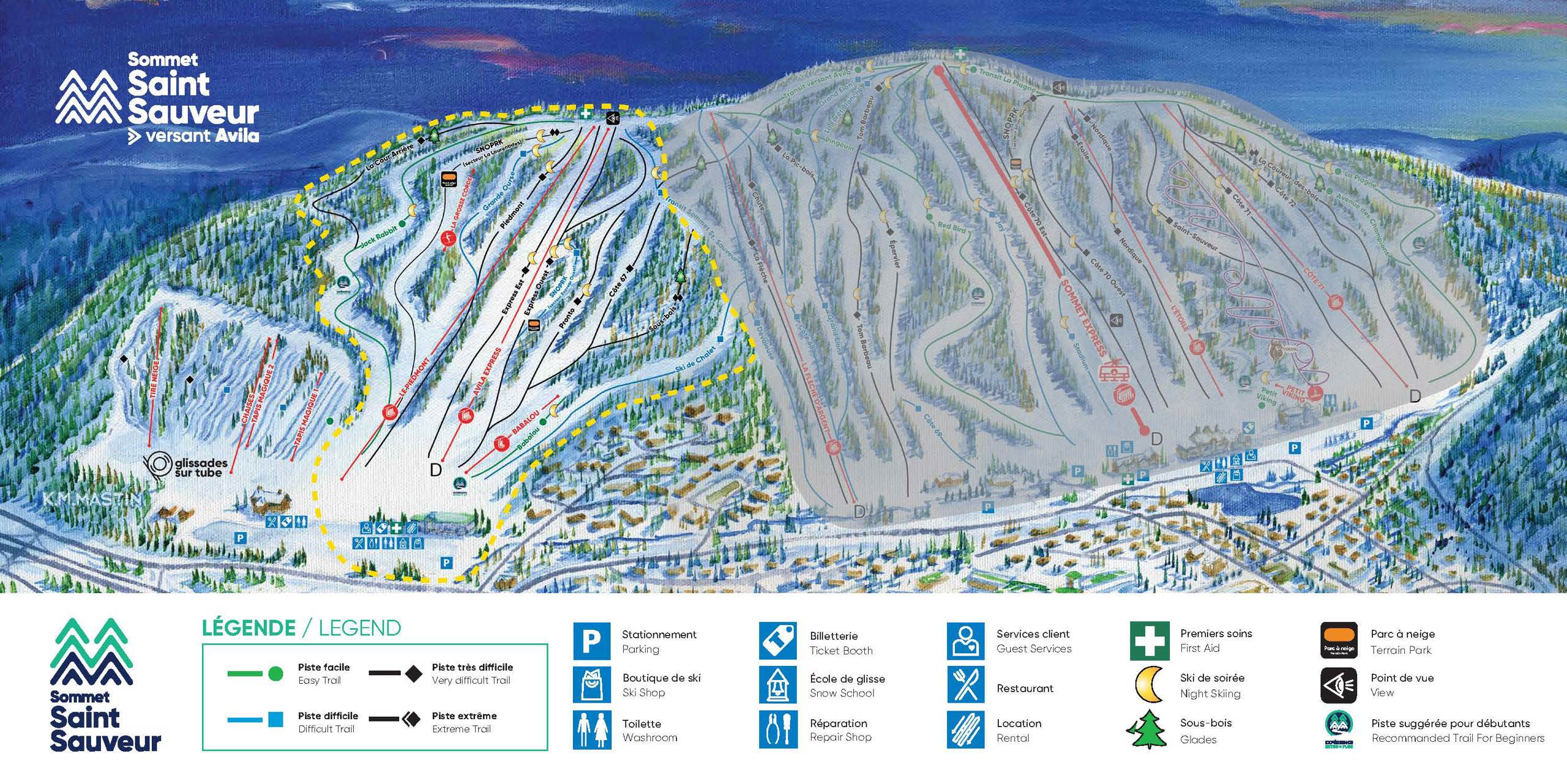 Map of versant Avila
