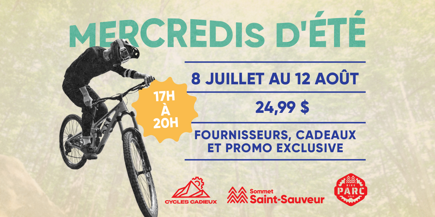 Les mercredis d'été au Parc vélo!