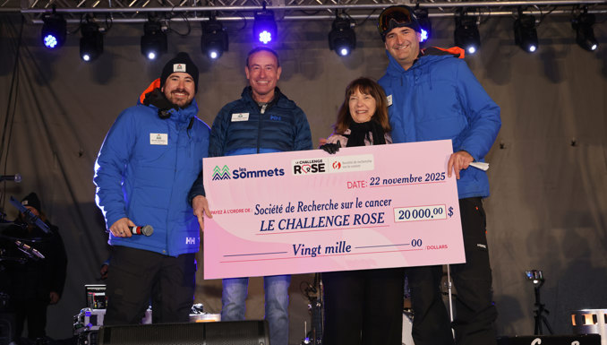 Les Sommets renouvelle son partenariat avec Le Challenge rose pour soutenir la recherche sur le cancer du sein jusqu’en 2028